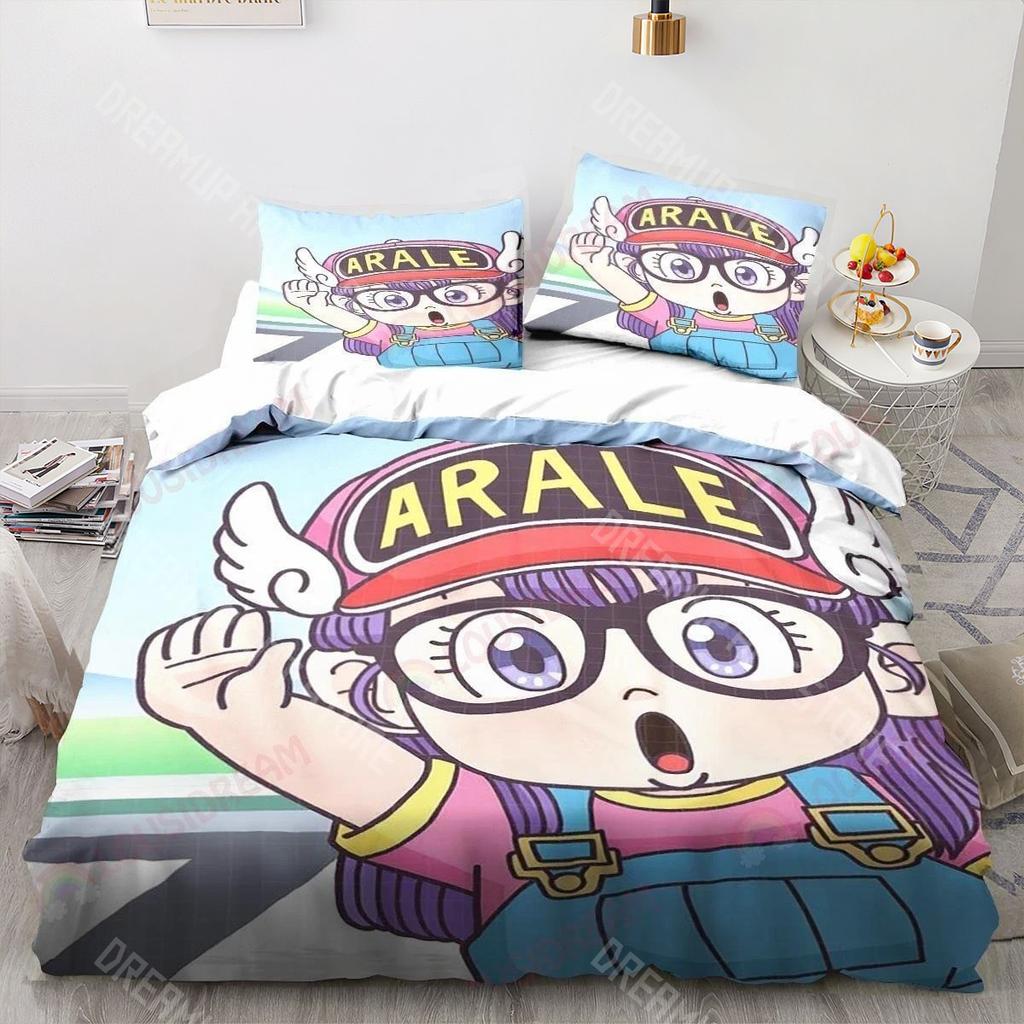 3D Печатный Постельное Белье с Арале Норимаки из Dr. Slump для Мальчиков Девочек Пододеяльник Наволочка Размеры: Полуторный, Евро, King, Полный, Односпальный, Двуспальный
