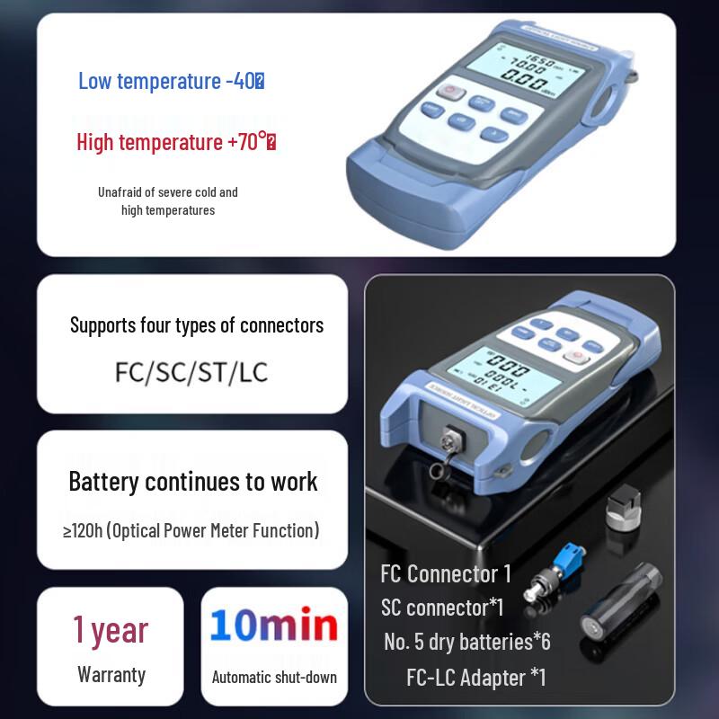 NEWMAYLIN High-Precision Fiber Optic Power Meter