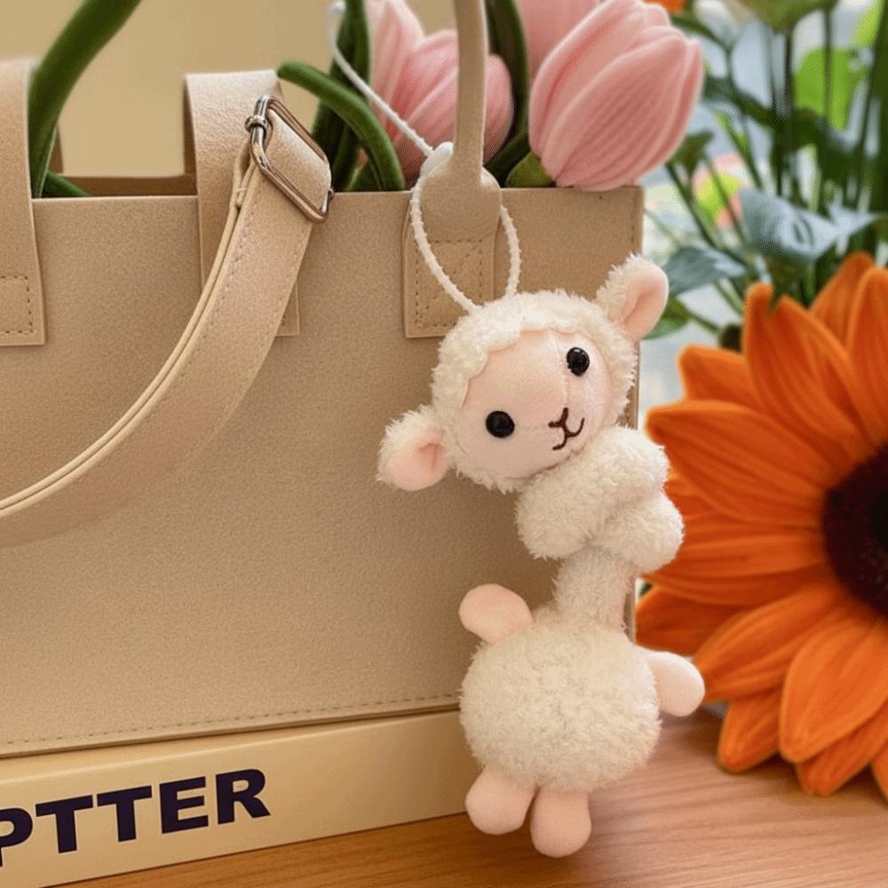 Flexible Structure Long Neck Stuffed Doll Twistable Animal Key Chain Backpack Accessory