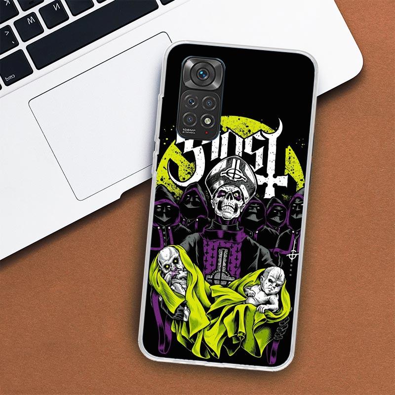 Ghost Papa Emeritus Phone Case For Xiaomi Redmi Note 13 12 12S 11 11S 10 10S 9 9S 11T 11E Pro Plus 8 8T 7 + Coque Cover