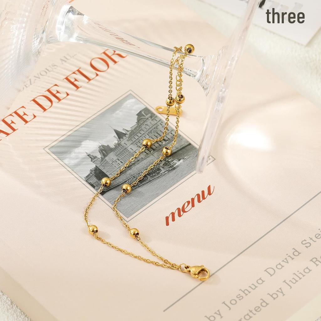 Двухслойный браслет из круглых бусин: Уникальные модные украшения для пар и девушек