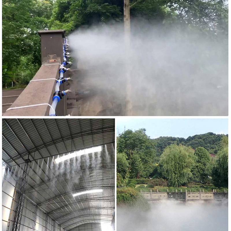 5 шт. 6 мм быстроразъемный распылитель тумана, распыляющая насадка для туманообразования, садовый дождеватель для полива водой, для системы охлаждения туманом