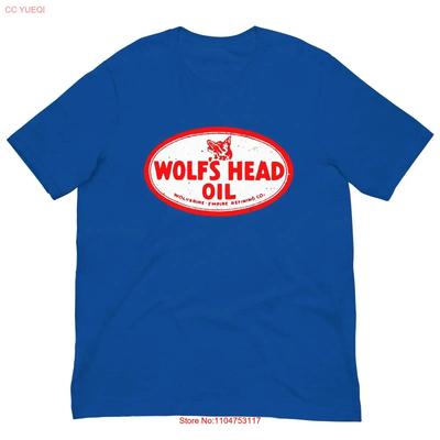 Vintage Retro T Shirt Wolfs Head Transportation Oil For Vintage Fashion Homme Breathable Unisex Casual