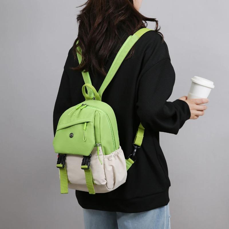 Women's Multifunctional Shoulder Chest Bag, Convertible Small Backpack & Crossbody Fanny Pack, Lightweight Nylon Purse