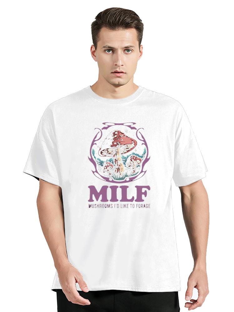 Летняя винтажная мужская футболка Streetshirt MILF Грибы Я бы хотел собирать грибы Смешная футболка с грибами для мужчин Хлопковая одежда
