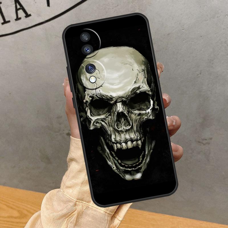 Готический чехол-череп для Honor Magic 7 Lite 5 6 Pro Чехол для Honor 400 200 50 70 90 X9 X8a X8b X9a X9b X9c