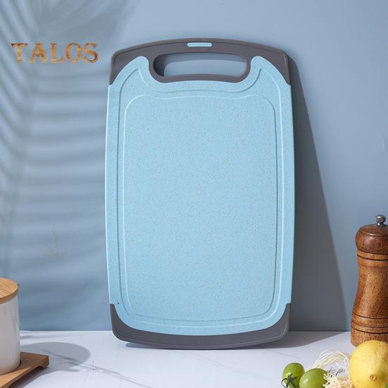 Двусторонняя разделочная доска для овощей и мяса с канавками Удобная ручка с нескользящим покрытием Необходимая кухонная вещь для гурманов и шеф-поваров