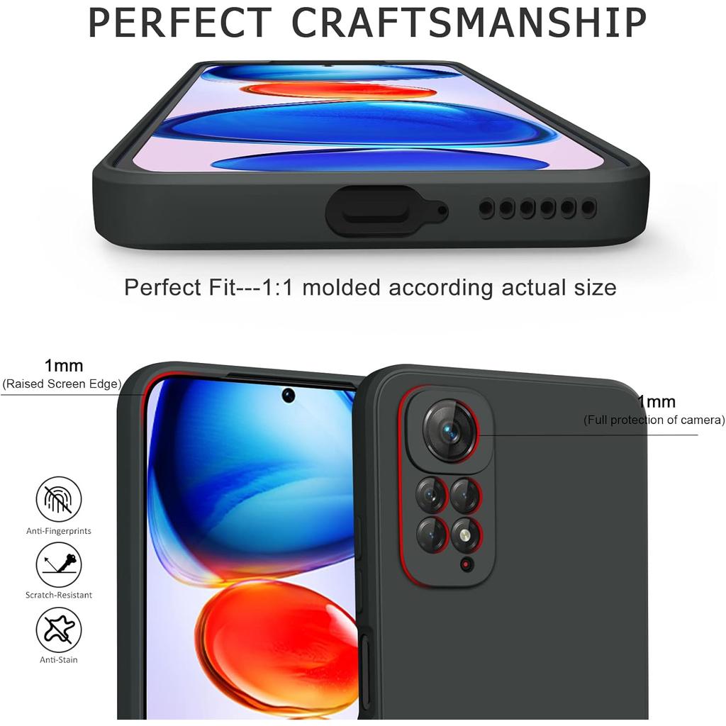 Силиконовый чехол для телефона Xiaomi Redmi Note 9 10 11 12 Pro Plus 9T Защитная мягкая задняя крышка Redmi Note 12 Pro 4G 12T Черные сумки