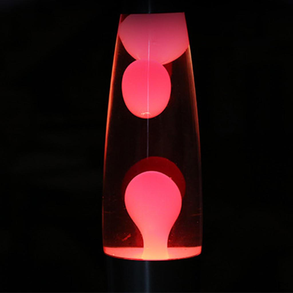 Creative Lava Lamp Nursery Bedside Night Light Home Decor EU Red