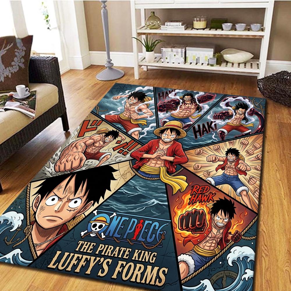 One Piece Bedroom Carpet, Home Decor Cool Movie Mat & Play Floor Mat for Living Room -HE38