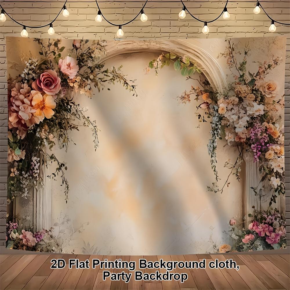 1Pcs Vintage Floral Tapestry Pattern Decoration Background Backdrop For Photo Studio Photo Booth Party