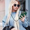 Coque pour Samsung Galaxy S26 Ultra, Silicone Souple Anti-Rayures Motif Cœur avec Cordon Vert Nuit