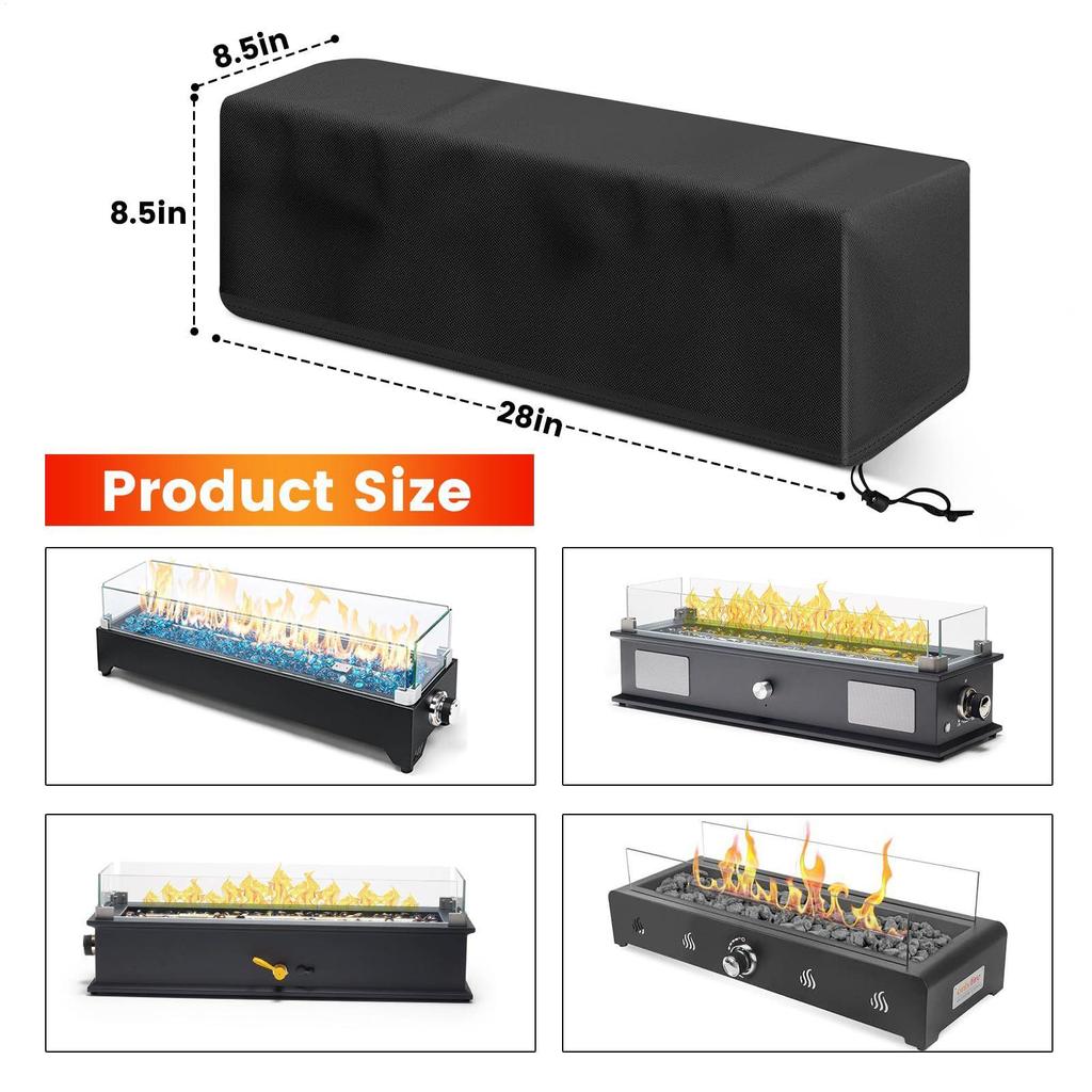 Fire Pit Cover Square Heavy Duty Fire Pit Table Cover With Drawstring Protector Dustproof For All Weather Farm Camping Outside