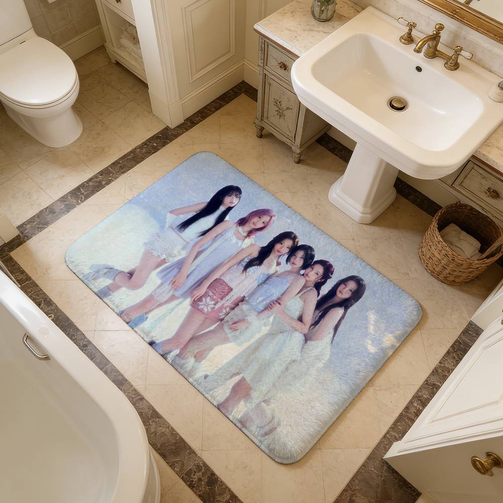 girl Kpop B-Babymonster singer Floor Mat INS Style Soft Bedroom Floor House Laundry Room Mat Anti-skid Household Carpets