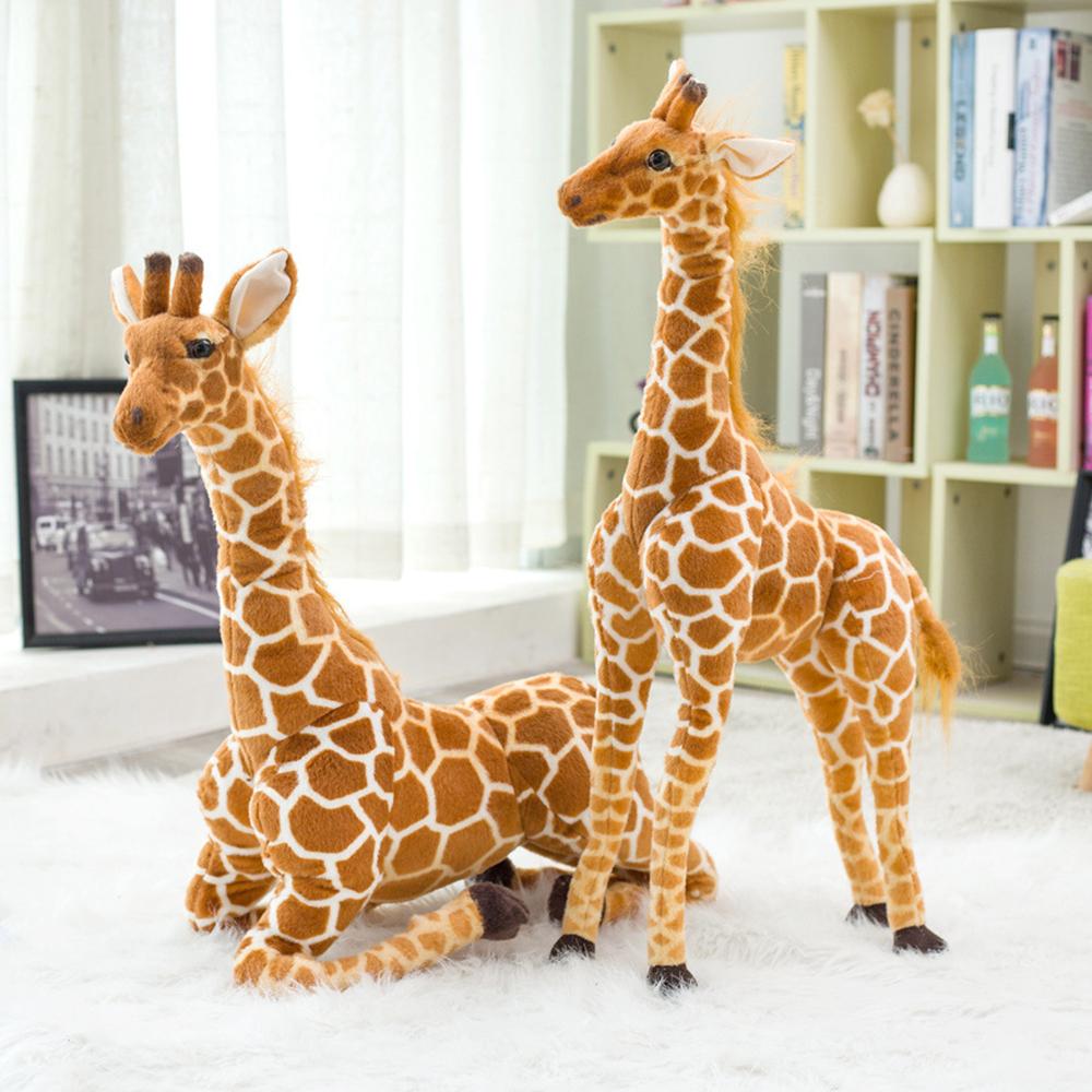Kids Toy Soft Bedroom Decor Giraffe Plush Toys Stuffed Toy Animal Dolls Simulation Giraffe Doll