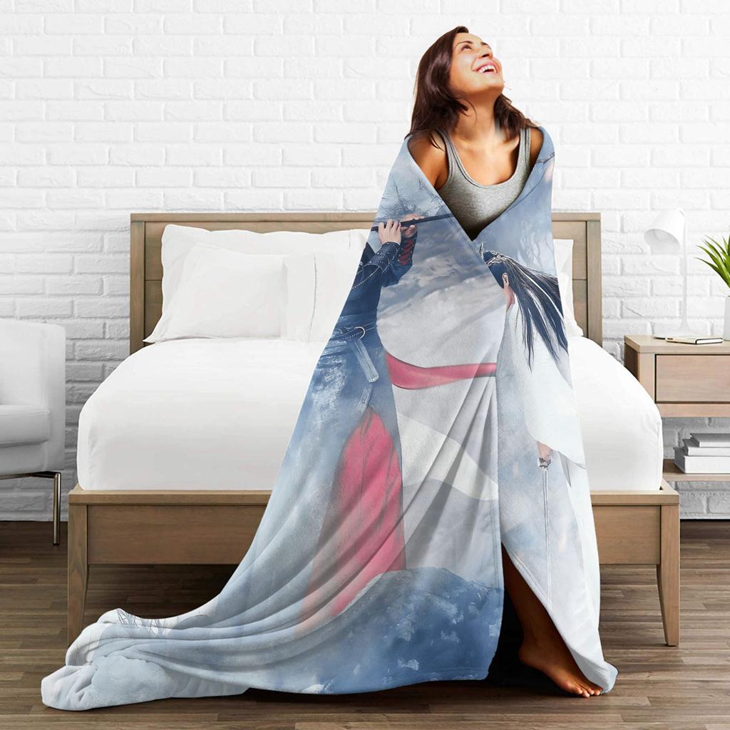 W-Wang Yibo Plush Blanket Children Flannel Throw Blanket For Couch Chair Warm Soft Customized Quality Bedspread Birthday Present