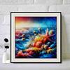 New Arrival 5D DIY Full Circle Diamond Painting "Undersea Animals and Plants" Embroidery Cross Stitch Home Decor Gift