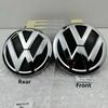 2Pcs VW 6C0 853 600 Front Grill Badge Rear Trunk Lid Emblem Logo Decorative For Polo 6 6C 2014-2018 Auto Replacement Accessories zw8