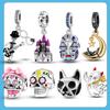 Halloween Charm Charms Witch Skeleton Teapot Jack Pendant Beads Fit Fashion Style Bracelet Necklace Jewelry Gift