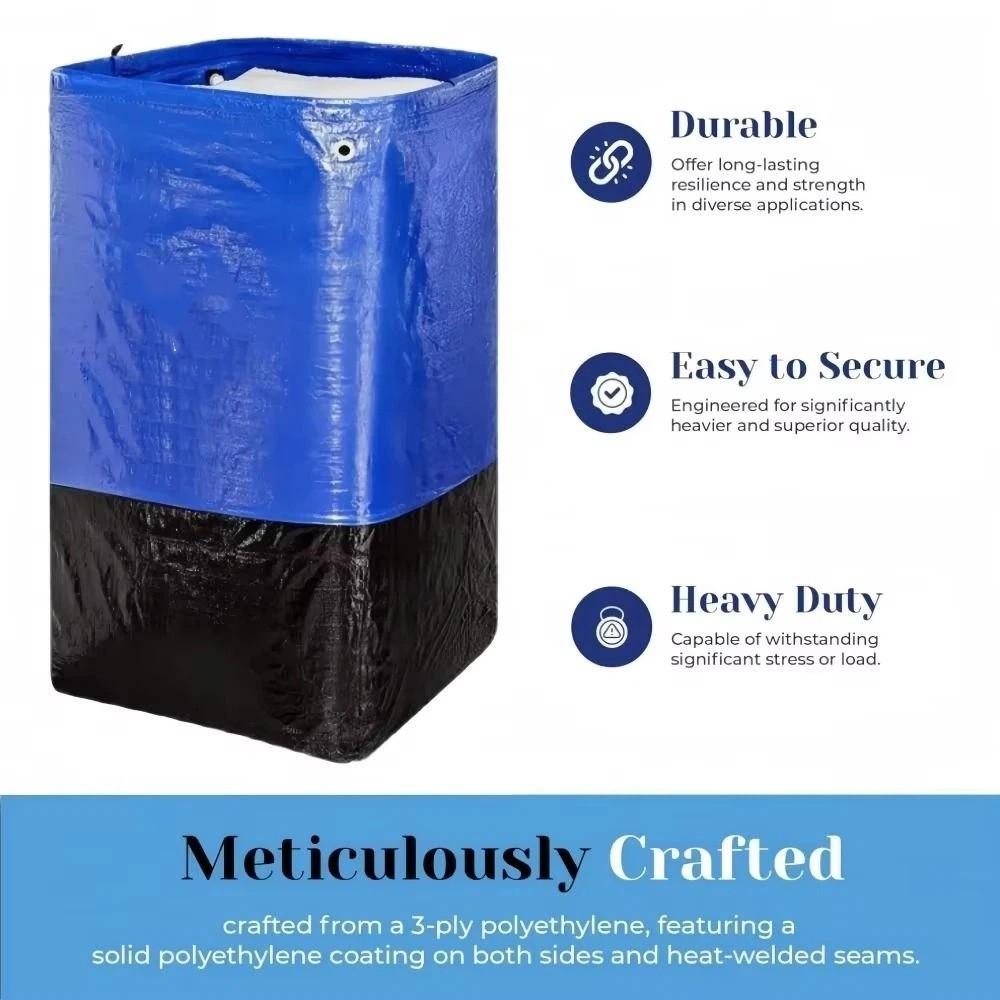 Waterproof Logistics Transfer Bag 110/120cm Home Packaging Bag Logistics Woven Bag Home Organizer