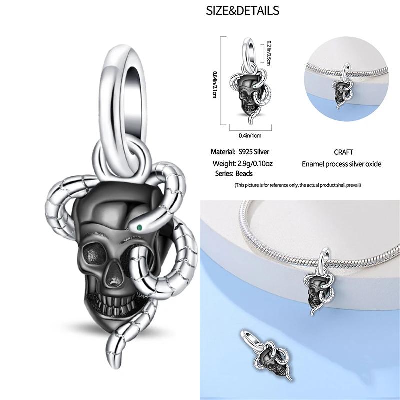 100% Медь Изысканные Карты Таро Браслет Подвески Кроваво-Красный Огненный Змей Роза Шармы Бусины Сделай Сам Украшения Для Женщин