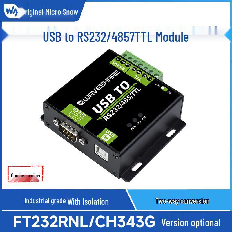 Weixue USB to RS232/RS485/TTL UART Serial Communication Module with Isolation