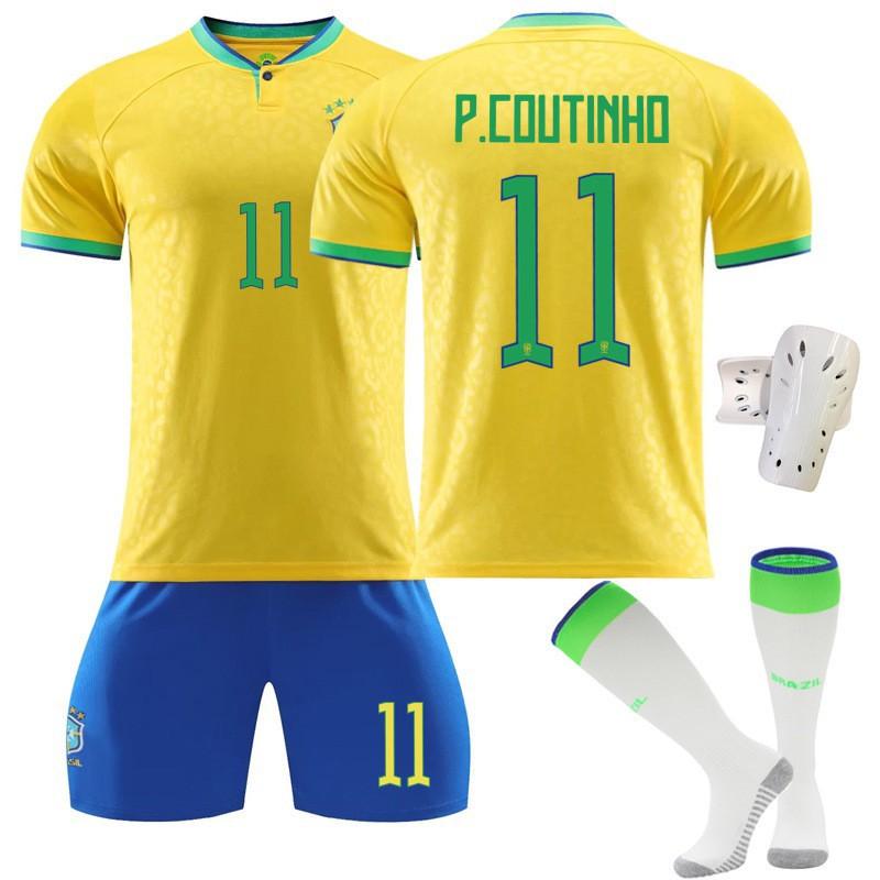 2223 No. 10 Neymar 20 Vinicius 918 Jesus Football Uniforms Fans Home Short Sleeves