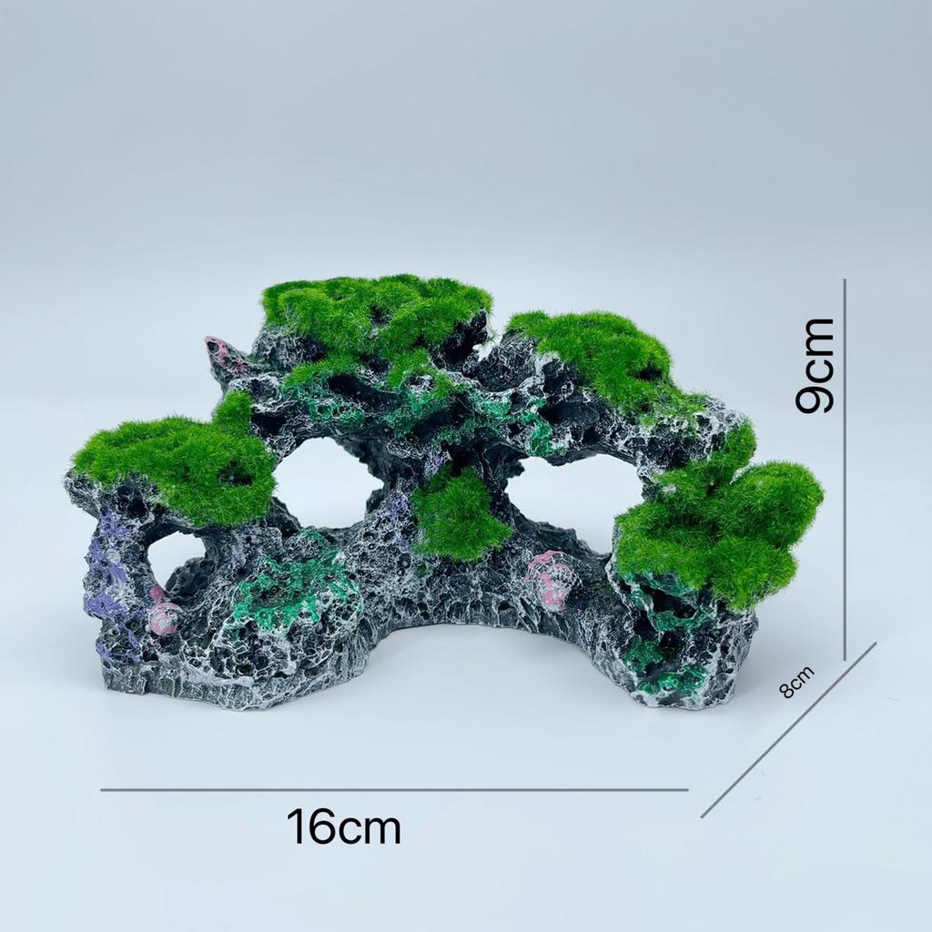 Декорация для аквариума Камень Пещера Декорация для аквариума Ландшафтный орнамент для декора аквариума Мост Орнаменты Укрытие для петушка