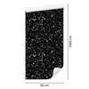 Black glitter wallpaper black, graphite, brown and gray 50x1000