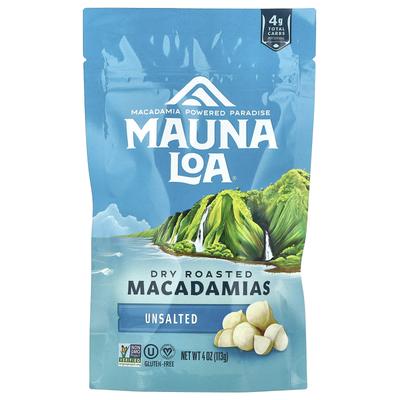 Mauna Loa Жареные макадамия без масла, несоленые, 4 унции (113 г)