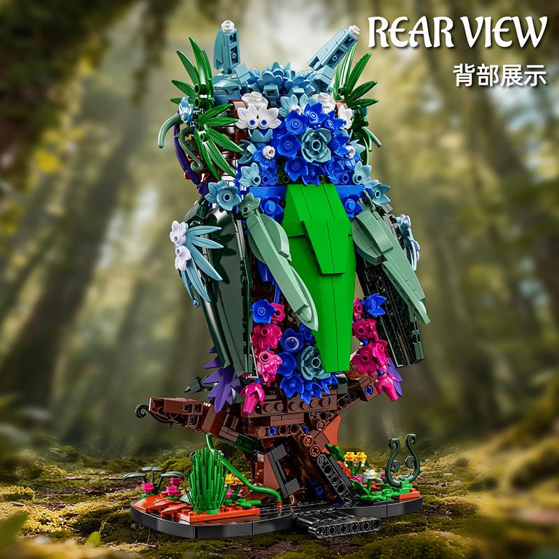 Нетоксичный Moc Механический Цветная Сова Модель Строительные Блоки Город Креативные Настольные Украшения Животные Кирпичи Образовательные Игрушки Дети Взрослые Подарок