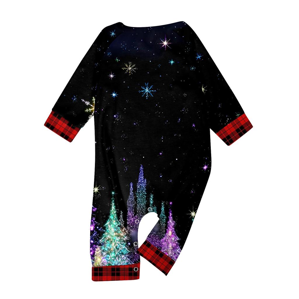 Комплект из топа и брюк с рождественскими принтами для всей семьи Одинаковые комплекты для всей семьи