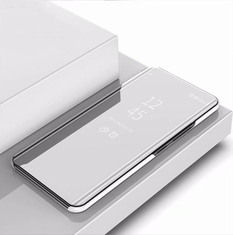Умный зеркальный противоударный чехол для телефона для Samsung Huawei Honor Xiaomi Redmi iPhone OnePlus Магнитный флип-чехол из искусственной кожи