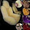 1PC New Sheepskin Fur Car Seat Cover Universal Wool Car Cushion Front Car Seat Cover Car Accessories Car Seats Car-styling Car Interior Christmas Gift
