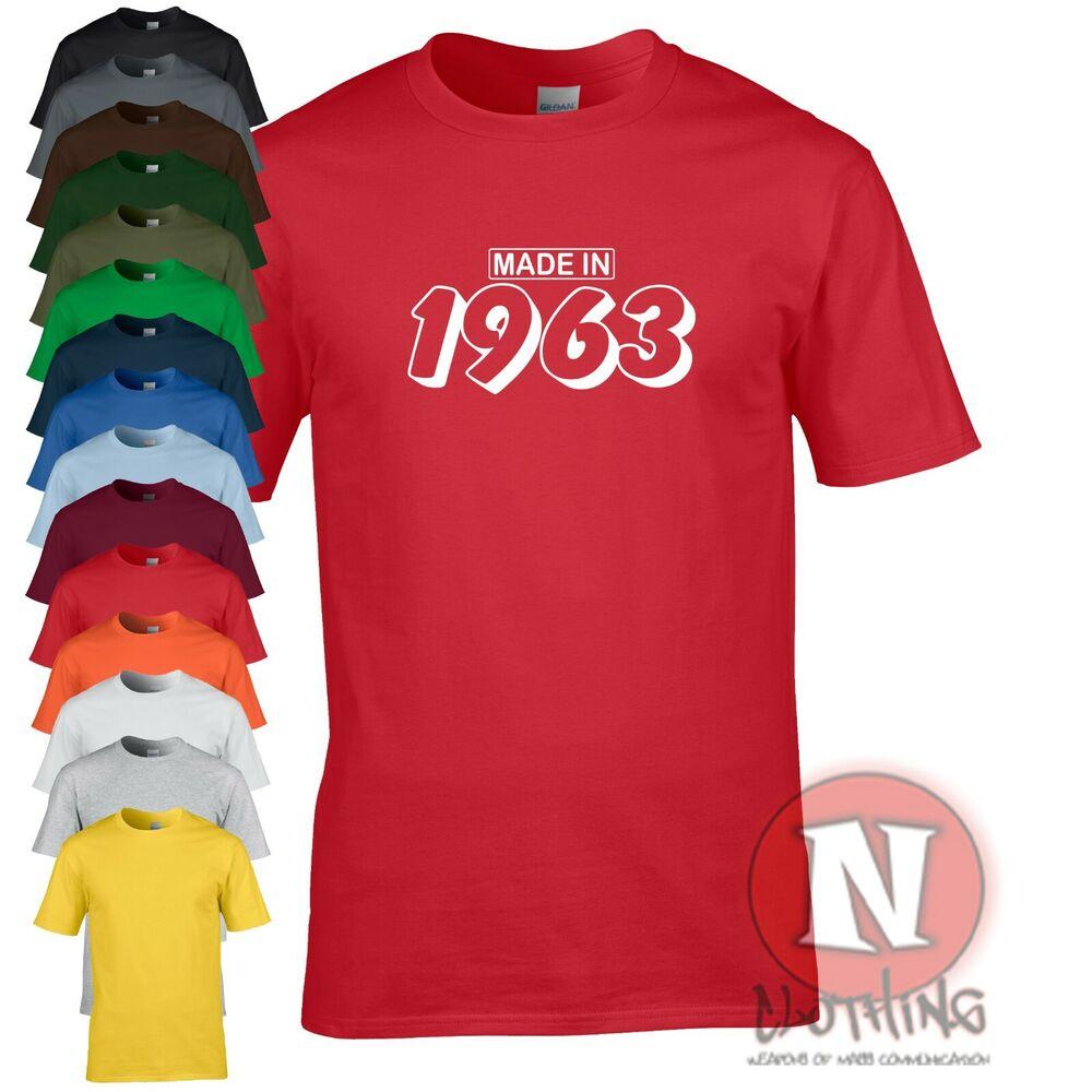 Camiseta De Cumpleaños Divertida Hecha En 1963 Para Celebración De Fiesta