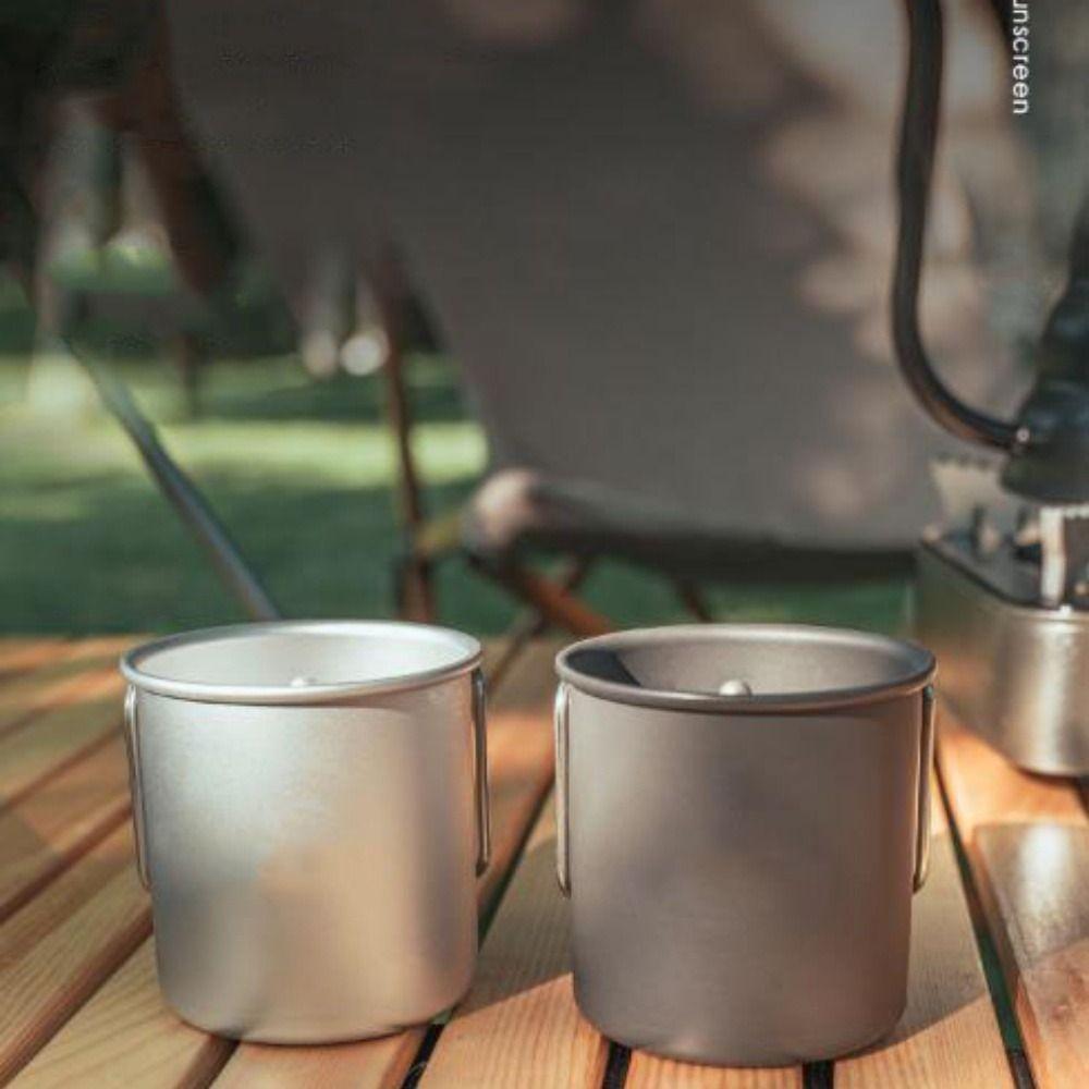 2 Colors Folding Water Cup Can Hold Boiling Water Outdoor Camping Cup Camping Picnic