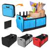 Trunk Organizer Foldable Storage Box Large Capacity Multiple Compartments Waterproof Collapsible Car Trunk Storage Case