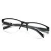 High Quantity Far Sight Glasses Black Half Frame with Strength Presbyopic Eyewear Reading Glasses Ultra Light Women Men Fashion +75 To +400