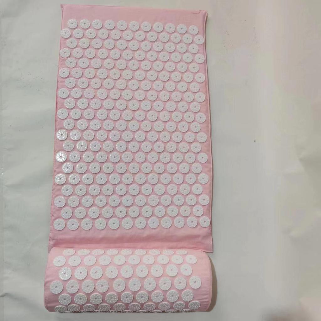 Коврик для йоги, массажа и акупрессуры с подушкой для головы для расслабления спины и ног