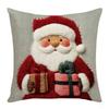 New 45x45cm Christmas Pillowcase Merry Christmas Sofa Cushion Cover Cartoon Santa Snowman Elk Pillow Case Home Bed Car Decor