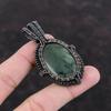 Prehnite Pendant Copper Wire Wrapped Gemstone Pendant Handmade Pendant Wire Wrapped Jewelry Birthstone Pendant Copper Jewelry Gift For Wife