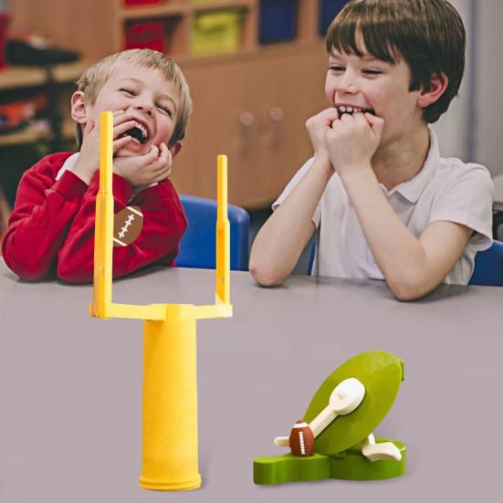 3D-печатная настольная футбольная игрушка с разрушающейся стойкой ворот, пусковая установка для регби, интерактивная настольная игра для детей и взрослых с метанием футбола