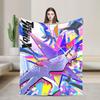 To Be Hero-X Snap Fashion Blanket Anime Cartoon Flannel Novelty Warm Throw Fashion Blanket for Bed Sofa Spring/Autumn Car