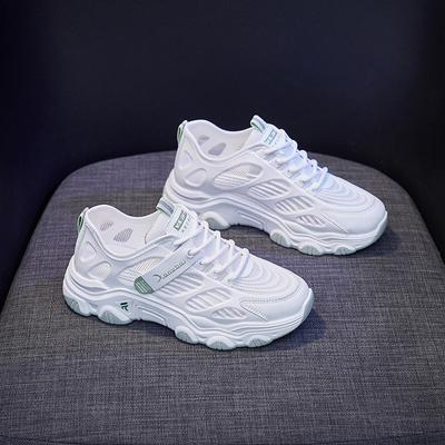 Модная папина обувь для девочки 2025 лето новая корейская версия дышащая сетка женская обувь трендовые универсальные студенческие кроссовки для бега