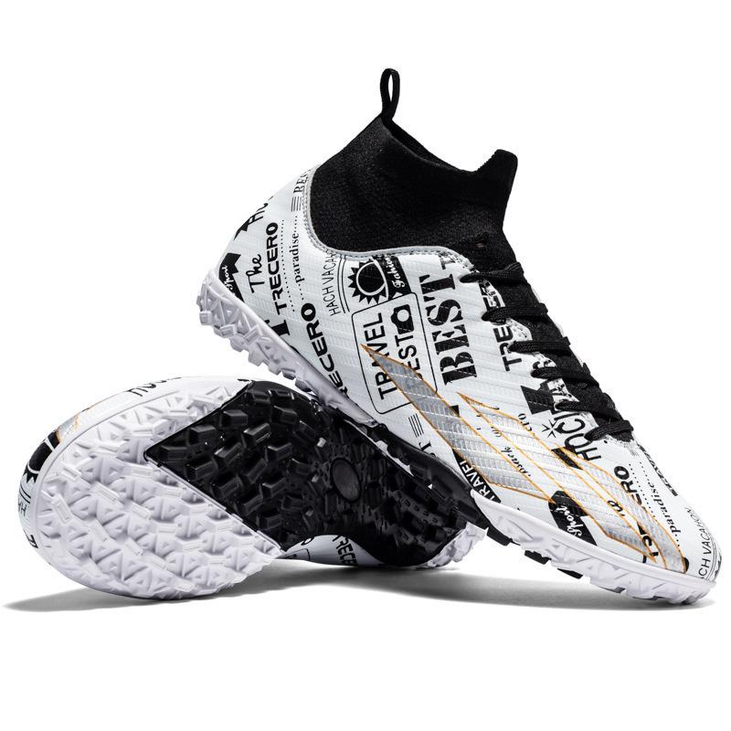 2024 новые высокие футбольные бутсы для мальчиков и подростков, для студентов, длинные ногти, сломанные ногти, обувь для тренировок и соревнований