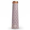 Tower Copper Water Bottle with Printed Smooth Grey Design Pure Tamba Leakproof Suitable Birthday Gift for Men & Women by Ebstore, 750 Ml (Pack of 1)