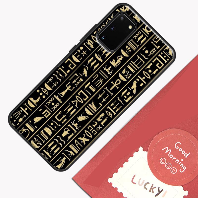 Egypt Pharaoh Mural Case For Samsung Galaxy S22 S21 S23 Ultra Note 20 S8 S9 S10 Note 10 Plus S20 FE Back Cover