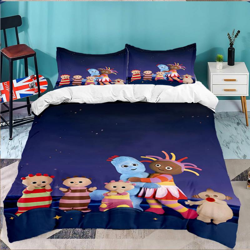 3PCS Night Garden Bedding Set,Including 1pc Duvet Cover And 2pcs Pillowcases Perfect for Bedroom, Dormitory, Large size Fan Christmas gift