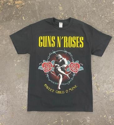 РЕДКИЙ! НОВАЯ ФУТБОЛКА GUNS N ROSES SWEET CHILD O' MINE ГОРЯЧАЯ НОВИНКА Унисекс Футболка