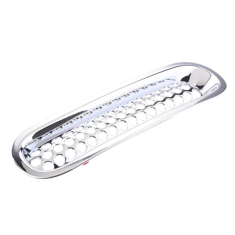 ABS Plastic Car Front Chrome Grille Mesh Insert Upgrade for Jeep Wrangler JK 2007-2016 Vehicle Parts